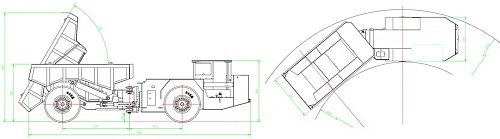 Подземный рудный грузовик HFMT-20 Подземный рудный грузовик HFMT-20